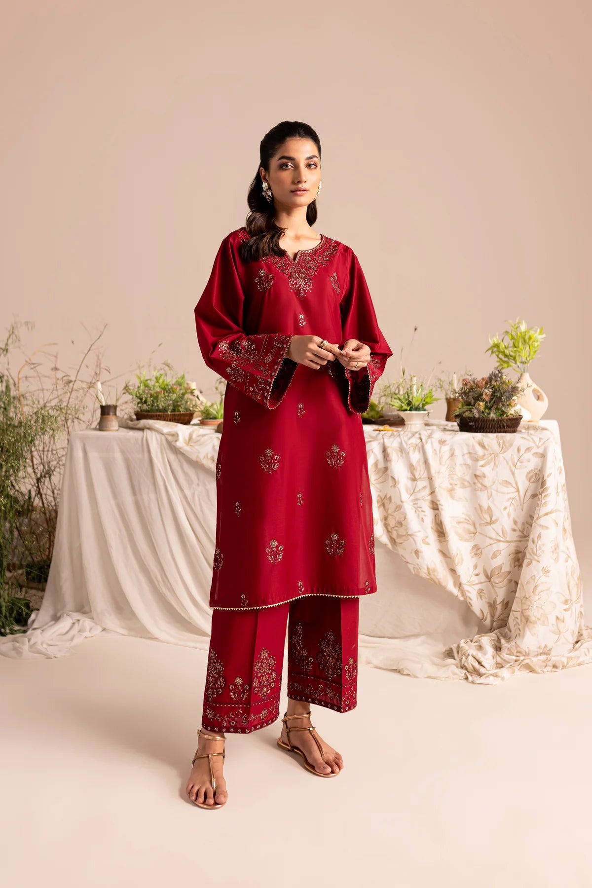 Best Selling - Cedric 2Pc Embroidered Dress