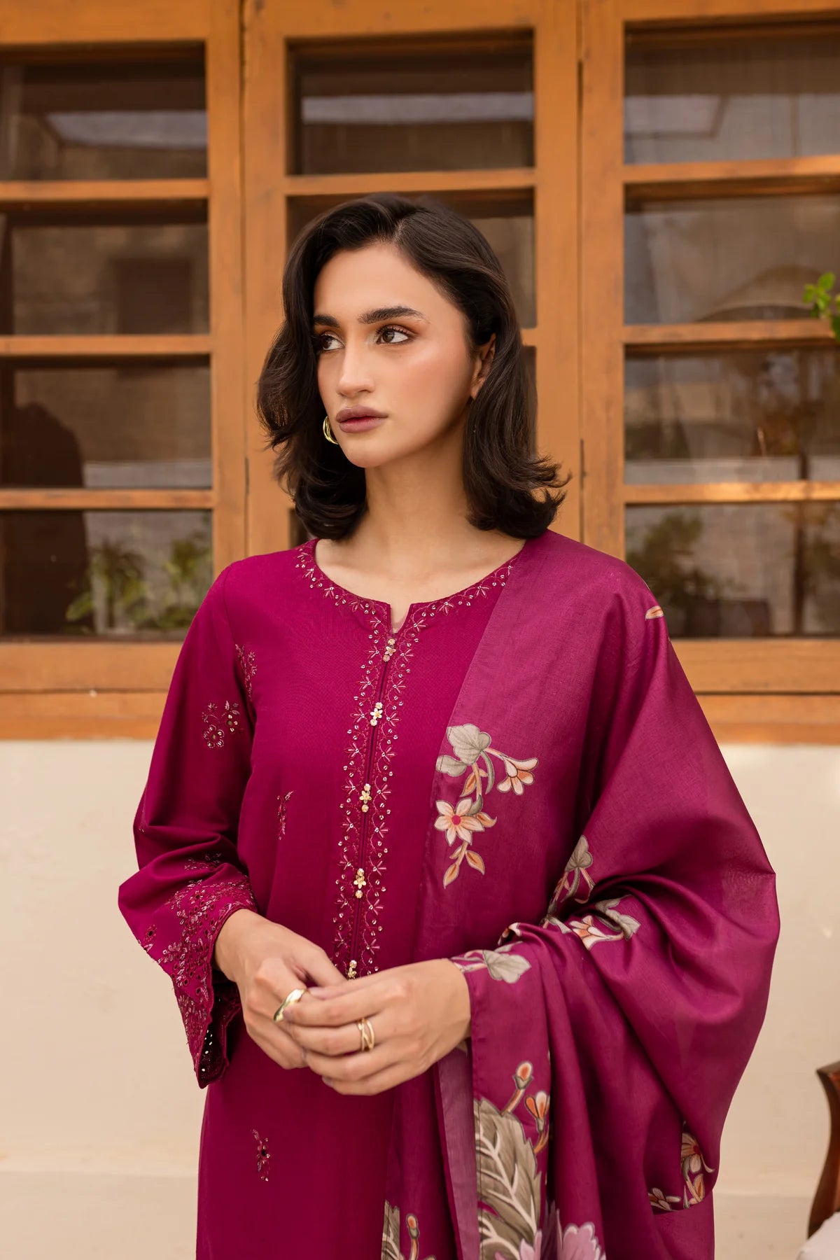 Best Selling - Lilas 3Pc Embroidered Dress