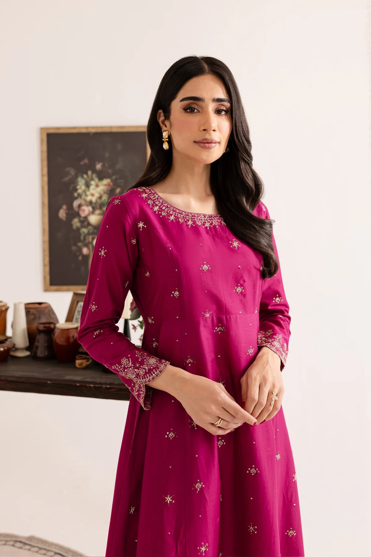 Best Selling - Pink Sand 2Pc Embroidered Dress