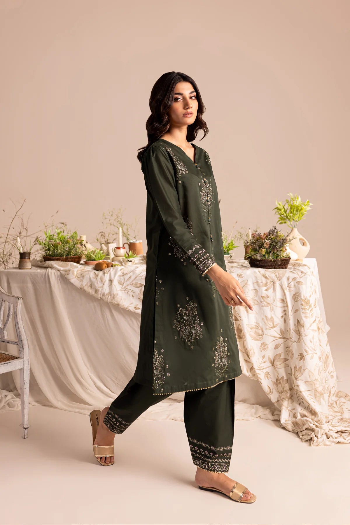 Best Selling - Zale 2Pc Embroidered Dress